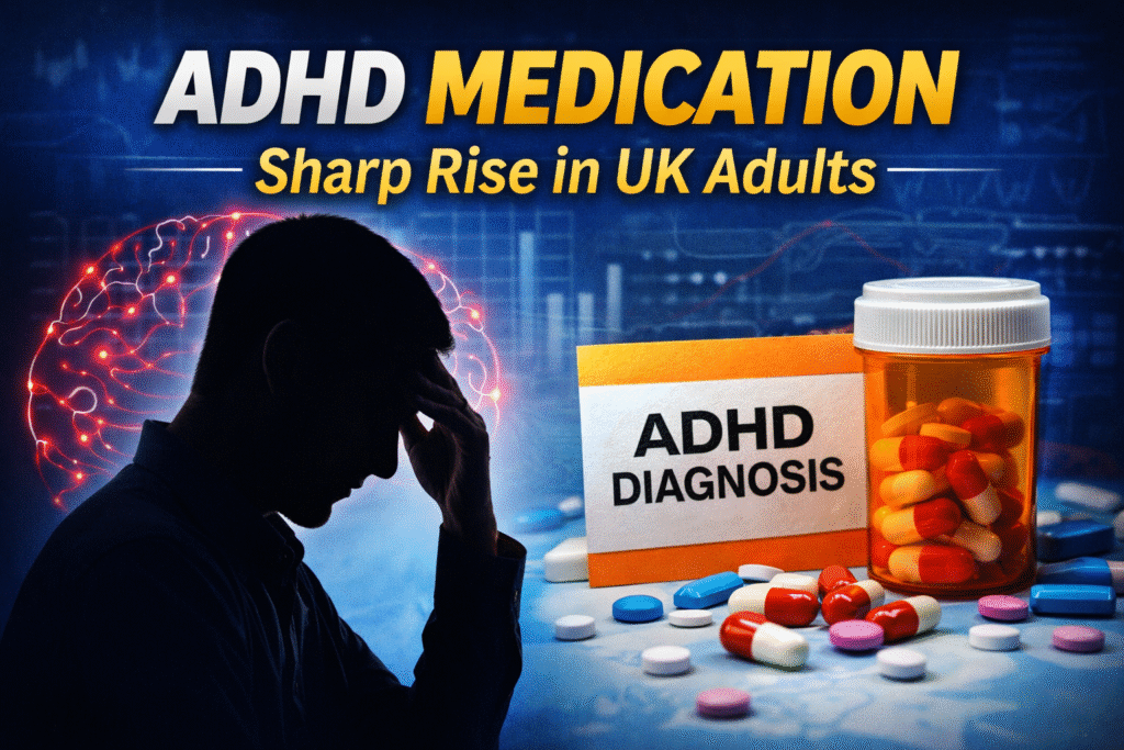 Sharp Rise in UK Adults Using ADHD Medication, Study Finds