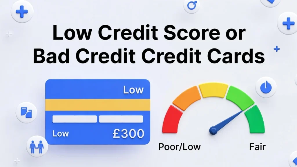 Low credit score or “bad credit” credit cards