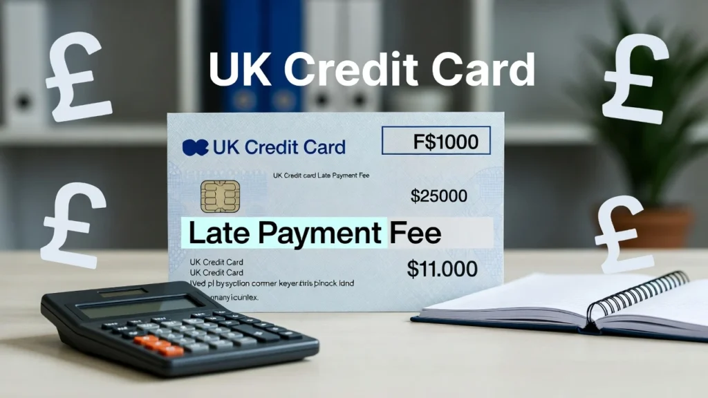 Late payment fees and penalty rates for UK credit cards