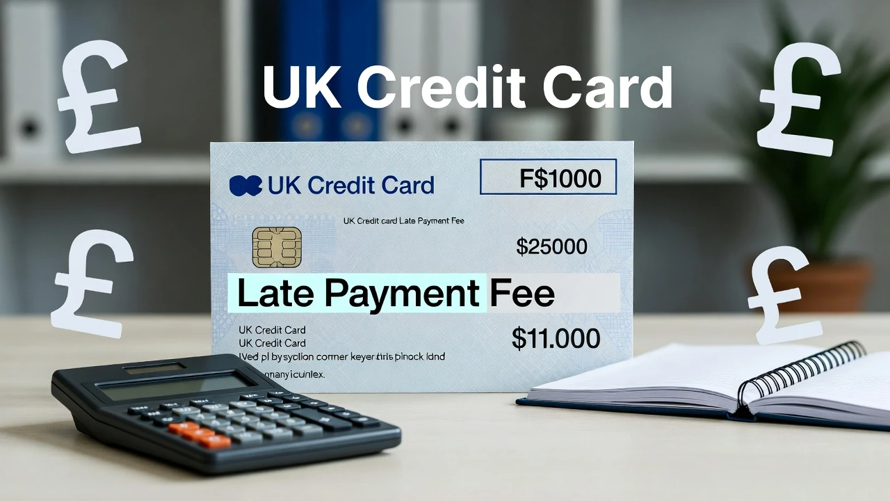 Late payment fees and penalty rates for UK credit cards