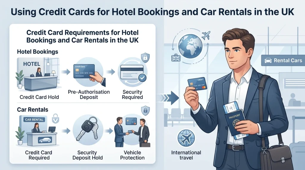 Using Credit Cards for Hotel Bookings and Car Rentals in the UK