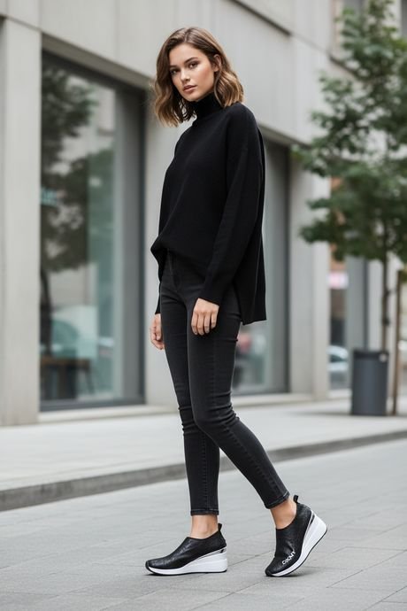 25 Black Trainers Outfits for Women in 2026