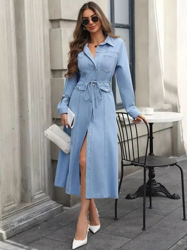 25 Denim Dress Outfits for Women in 2026