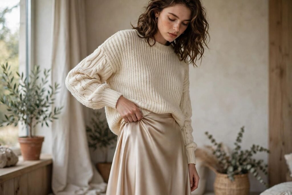 Satin Skirt Outfits: 15 Elegant Ways to Style a Satin Skirt